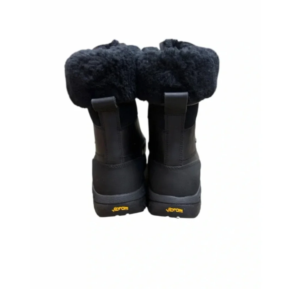 UGG Butte Mens Black Waterproof Leather Winter Snow Boots 5521 Size 11